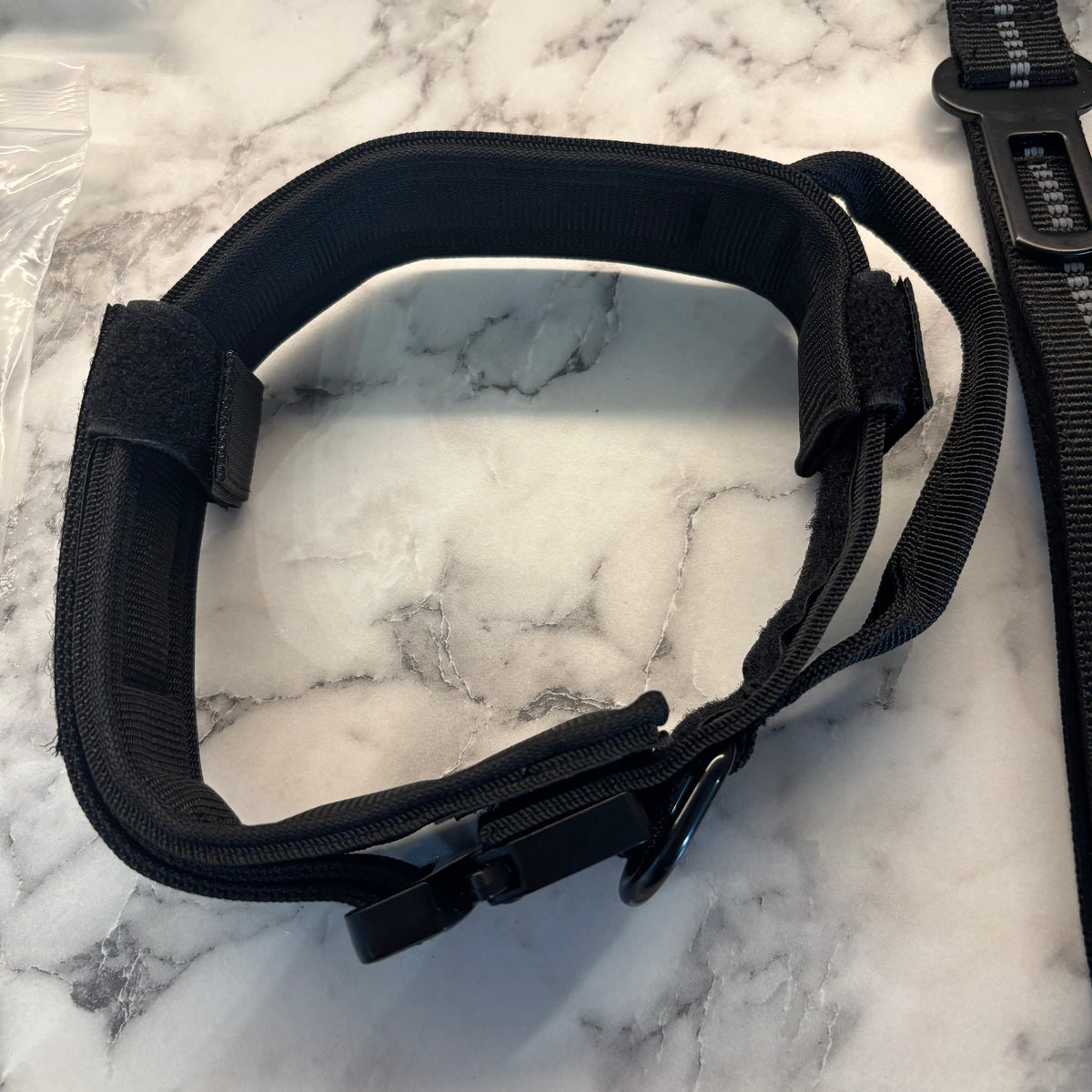 Tactical Dog Collar and Lead Set (2 in 1 Lead and Pet Car Seat Belt)
