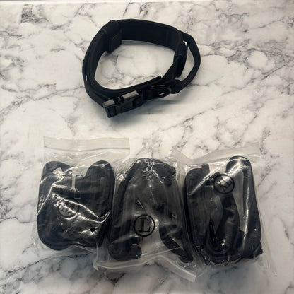 Black Oxford Tactical Dog Collar