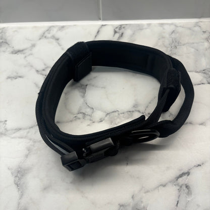 Black Oxford Tactical Dog Collar