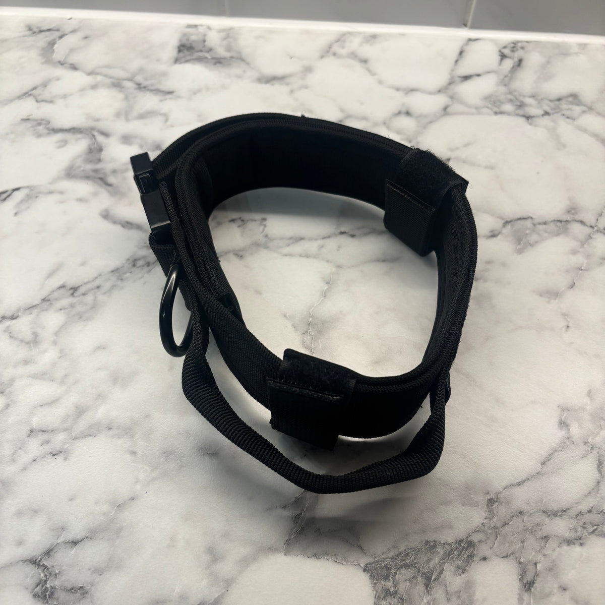 Black Oxford Tactical Dog Collar