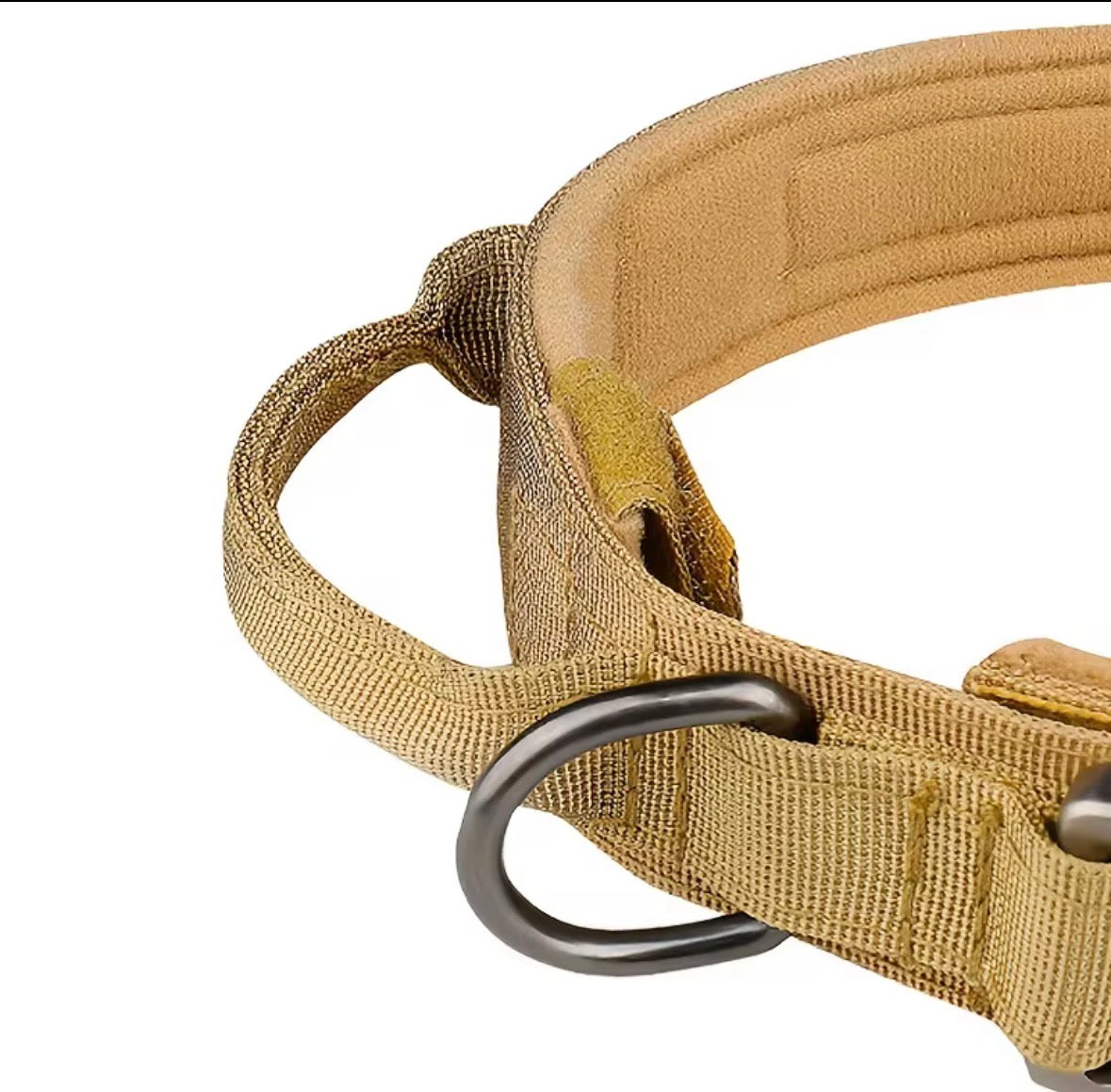 Black Oxford Tactical Dog Collar